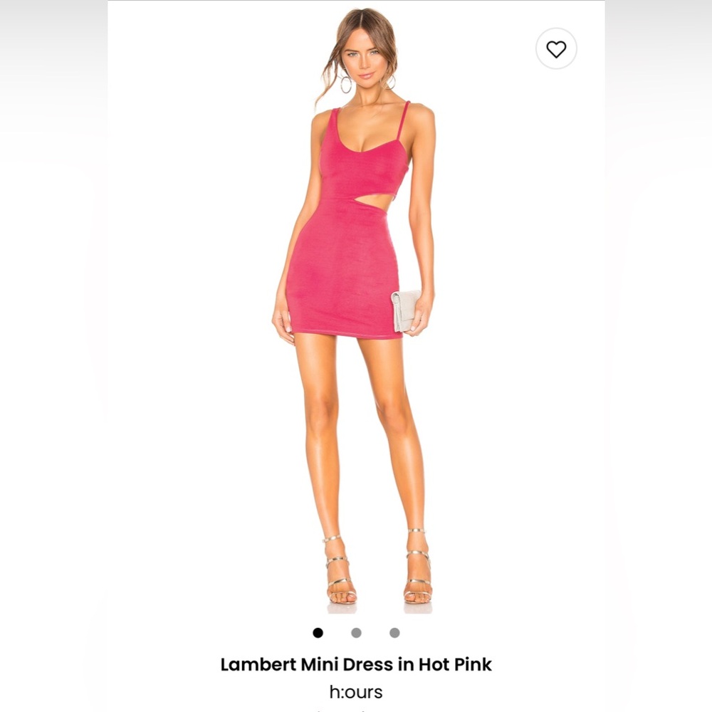 h:ours Lambert Mini Dress in Pink